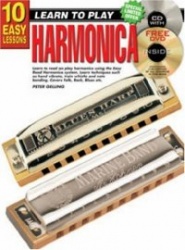 10 Easy Lessons Harmonica Bk/CD/DVD