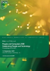 Proceedings of HCI 2009 2009 - Celebrating People and Technology