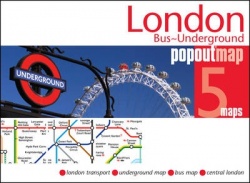 Popout Map London Bus-Underground