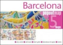 Barcelona PopOut Map - Pocket size, pop up map of Barcelona city centre