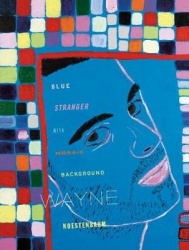 Blue Stranger with Mosaic Background