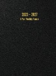 2023 - 2027 5-Year Monthly Planner - 60-Month Calendar (Black) - Large