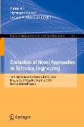 Evaluation of Novel Approaches to Software Engineering : 15th International Conference, ENASE 2020, Prague, Czech Republic,