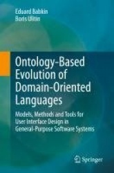 Ontology-Based Evolution of Domain-Oriented Languages : Models, Methods and Tools for User Interface Design in