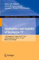 Applications and Usability of Interactive TV : 11th Iberoamerican Conference, jAUTI 2022, Cordoba, Spain, November 17–18,