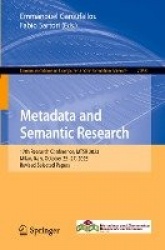 Metadata and Semantic Research : 17th Research Conference, MTSR 2023, Milan, Italy, October 25–27, 2023, Revised Selected
