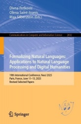 Formalizing Natural Languages: Applications to Natural Language Processing and Digital Humanities : 19th International