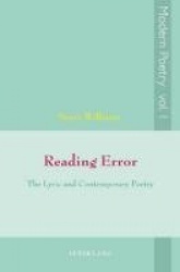 Reading Error - The Lyric and Contemporary Poetry