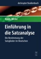 Einführung in die Satzanalyse