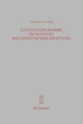 Catulls Epigramme im Kontext hellenistischer Dichtung