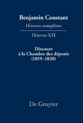 Discours à la Chambre des députés (1819–1820)