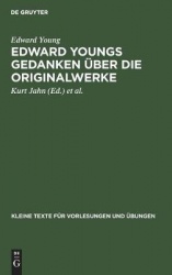 Edward Youngs Gedanken Über Die Originalwerke - In Einem Schreiben an Samuel Richardson