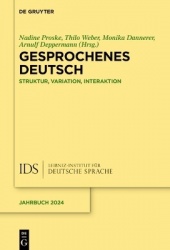 Gesprochenes Deutsch - Struktur, Variation, Interaktion