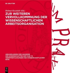 Zur weiteren Vervollkommnung der wissenschaftlic - Aufgaben und Probleme zur weiteren Vervollkommnung der wissenschaftlichen Arb