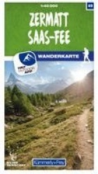 Zermatt / Saas-Fee Hiking Map - 1:40 000