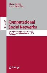 Computational Social Networks - 5th International Conference, CSoNet 2016, Ho Chi Minh City, Vietnam, August 2-4, 2016, Proceedi