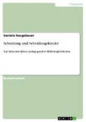 Scheidung und Scheidungskinder - Zur Rekonstruktion pädagogischer Hilfemöglichkeiten