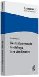 Prüfungswissen Strafprozessrecht
