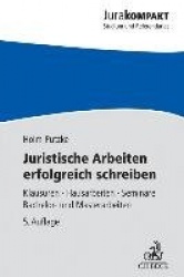 Juristische Arbeiten erfolgreich schreiben