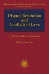 Dispute Resolution and Conflicts of Laws