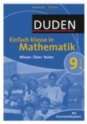 Duden Einfach Klasse in Mathematik. 9. Klasse