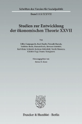 Der Einfluss deutschsprachigen wirtschaftswissenschaftlichen Denkens in Japan. - Studien zur Entwicklung der ökonomischen Theori