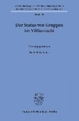 Der Status von Gruppen im Völkerrecht.