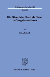 Die öffentliche Hand als Bieter im Vergabeverfahren