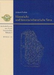 Historische Und Historisch-Literarische Texte