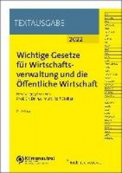 Wichtige Gesetze für Wirtschaftsverwaltung und die Öffentliche Wirtschaft
