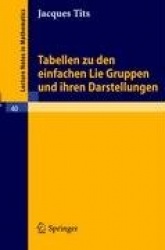 Tabellen zu den einfachen Lie Gruppen und ihren Darstellungen