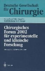 Chirurgisches Forum 2002 - für experimentelle und klinische Forschung