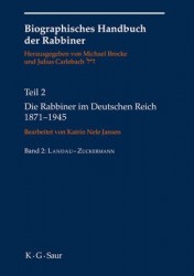 Die Rabbiner im Deutschen Reich 1871-1945