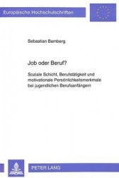 Job Oder Beruf? - Soziale Schicht, Berufstaetigkeit Und Motivationale Persoenlichkeitsmerkmale Bei Jugendlichen Berufsanfaengern