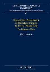Operational Assessment of Monetary Poverty by Proxy Means Tests - The Example of Peru
