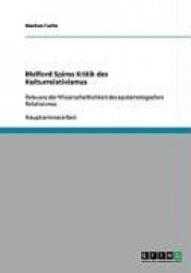 Melford Spiros Kritik des Kulturrelativismus - Relevanz der Wissenschaftlichkeit des epistemologischen Relativismus