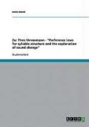 Zu - Theo Vennemann - Preference laws for syllable structure and the explanation of sound change
