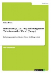 Miura Baien (1723-1789) - Einleitung Seiner 