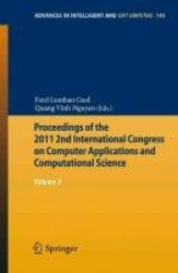 Proceedings of the 2011 2nd International Congress on Computer Applications and Computational Science - Volume 2