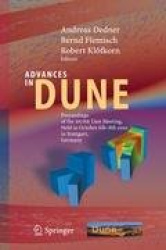 Advances in DUNE - Proceedings of the DUNE User Meeting, Held in October 6th–8th 2010 in Stuttgart, Germany