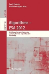 Algorithms –- ESA 2012 - 20th Annual European Symposium, Ljubljana, Slovenia, September 10-12, 2012. Proceedings
