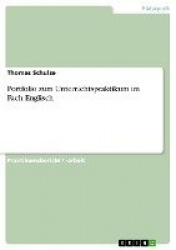 Portfolio zum Unterrichtspraktikum im Fach Englisch