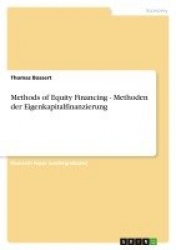 Methods of Equity Financing - Methoden der Eigenkapitalfinanzierung