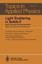 Light Scattering in Solids II - Basic Concepts and Instrumentation