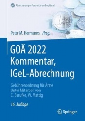 GOÄ 2022 Kommentar, IGeL-Abrechnung: Gebührenordnung für Ärzte