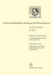 La Profitabilité comme facteur de l’investissement. Einige Aspekte von Theorie und Empirie segmentierter Arbeitsmärkte - 285. Si