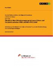 UEberblick uber Bilanzierungsregulationen Chinas und Vergleich zwischen IFRS und New PRC GAAP - mit Fokus auf die Bestandteile d