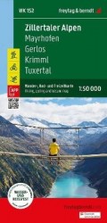 freytag&berndt Wanderkarte WK 152 Zillertaler Alpen, Mayrhofen - Gerlos - Krimml - Tuxertal 1:50.000