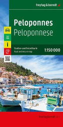Peloponnes, Straßen- und Freizeitkarte 1:150.000, freytag&berndt