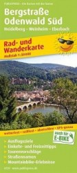 Bergstraße Odenwald Süd, Heidelberg - Weinheim - Eberbach 1:50 000